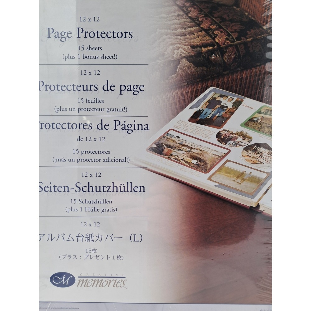 2 Pack 12 X 12 Creative Memories Scrapbook Page Protectors. 15‎ Pages Each - Picture 2 of 4
